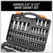 Buy 94Pc Socket Ratchet Wrench Set Screwdriver Bits Extension Torx Hex 1/4" 1/2" Dr. discounted | Products On Sale Australia