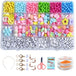 Buy 950pcs 24Grid Cute Candy Colors Acrylic Beads with Alphabet Beads For DIY Jewelry Making Kit discounted | Products On Sale Australia
