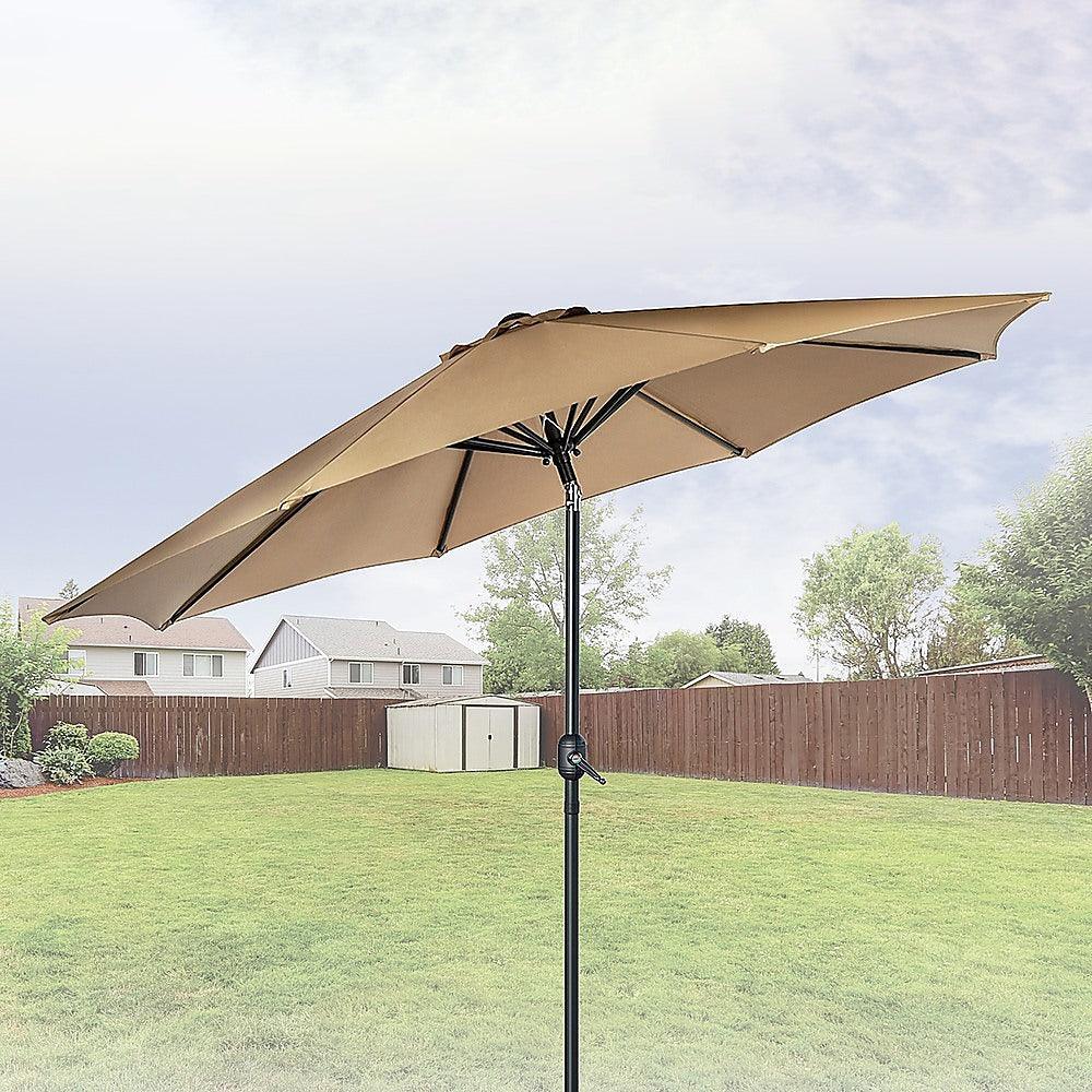 Buy 9FT Patio Umbrella Outdoor Garden Table Umbrella with 8 Sturdy Ribs discounted | Products On Sale Australia