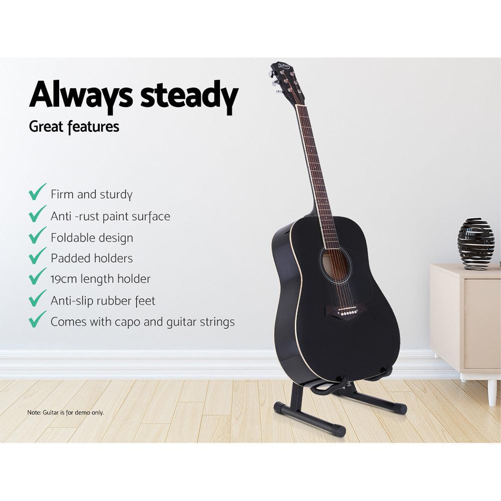 Buy Alpha Guitar Stand Folding Portable Floor Rack Holder discounted | Products On Sale Australia