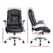 Buy Artiss Executive Office Chair Leather Tilt Black discounted | Products On Sale Australia