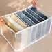 Buy 7 Grids Mesh Foldable Clothes Storage Jeans Pants Organizer Clothes Organizer discounted | Products On Sale Australia