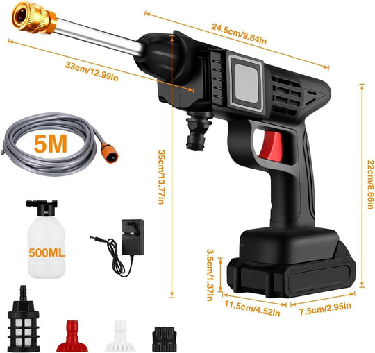 Buy 88V Cordless Electric High Pressure Washer Water Spray Gun Car Cleaner 2 Battery discounted | Products On Sale Australia