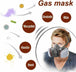 Buy 7 IN 1 Gas Mask Full Face Respirator Paint Spray Chemical Facepiece Reusable AU discounted | Products On Sale Australia