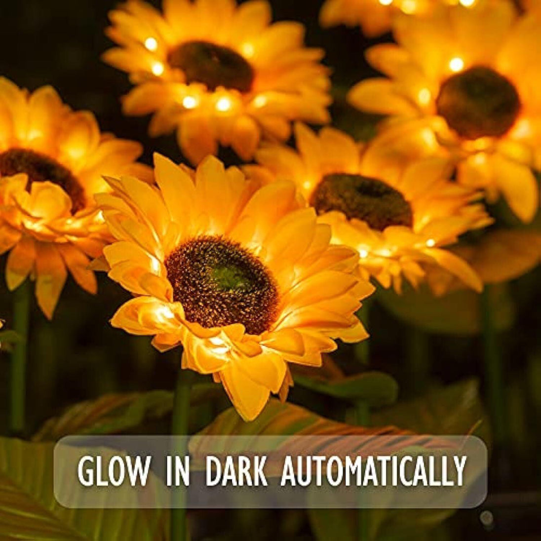 Buy LED Solar Sunflower Lights Flower Lamp Landscape Lawn Path Garden AU Day discounted | Products On Sale Australia