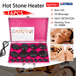 Buy 16 Pcs Hot Massage Basalt Stone Volcanic Stones Kit Rock SPA Oiled Massager Salon discounted | Products On Sale Australia