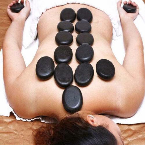 Buy 16 Pcs Hot Massage Basalt Stone Volcanic Stones Kit Rock SPA Oiled Massager Salon discounted | Products On Sale Australia