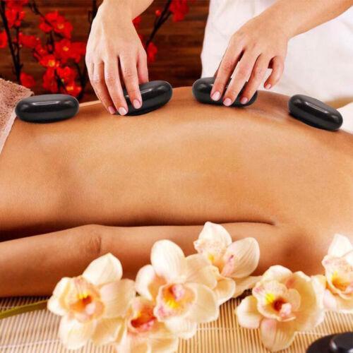 Buy 16 Pcs Hot Massage Basalt Stone Volcanic Stones Kit Rock SPA Oiled Massager Salon discounted | Products On Sale Australia