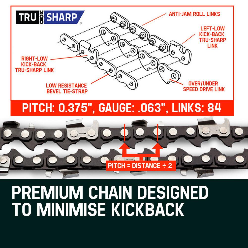 Buy 2 x 22 Baumr-AG Chainsaw Chain Bar Replacement 0.325 0.058 86DL discounted | Products On Sale Australia