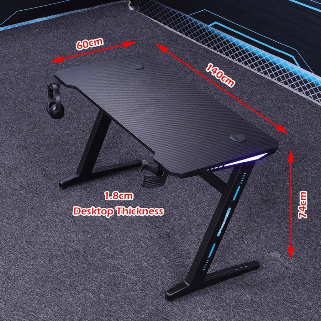 Buy 120cm RGB Gaming Desk Desktop PC Computer Desks Desktop Racing Table Office Laptop Home AU discounted | Products On Sale Australia