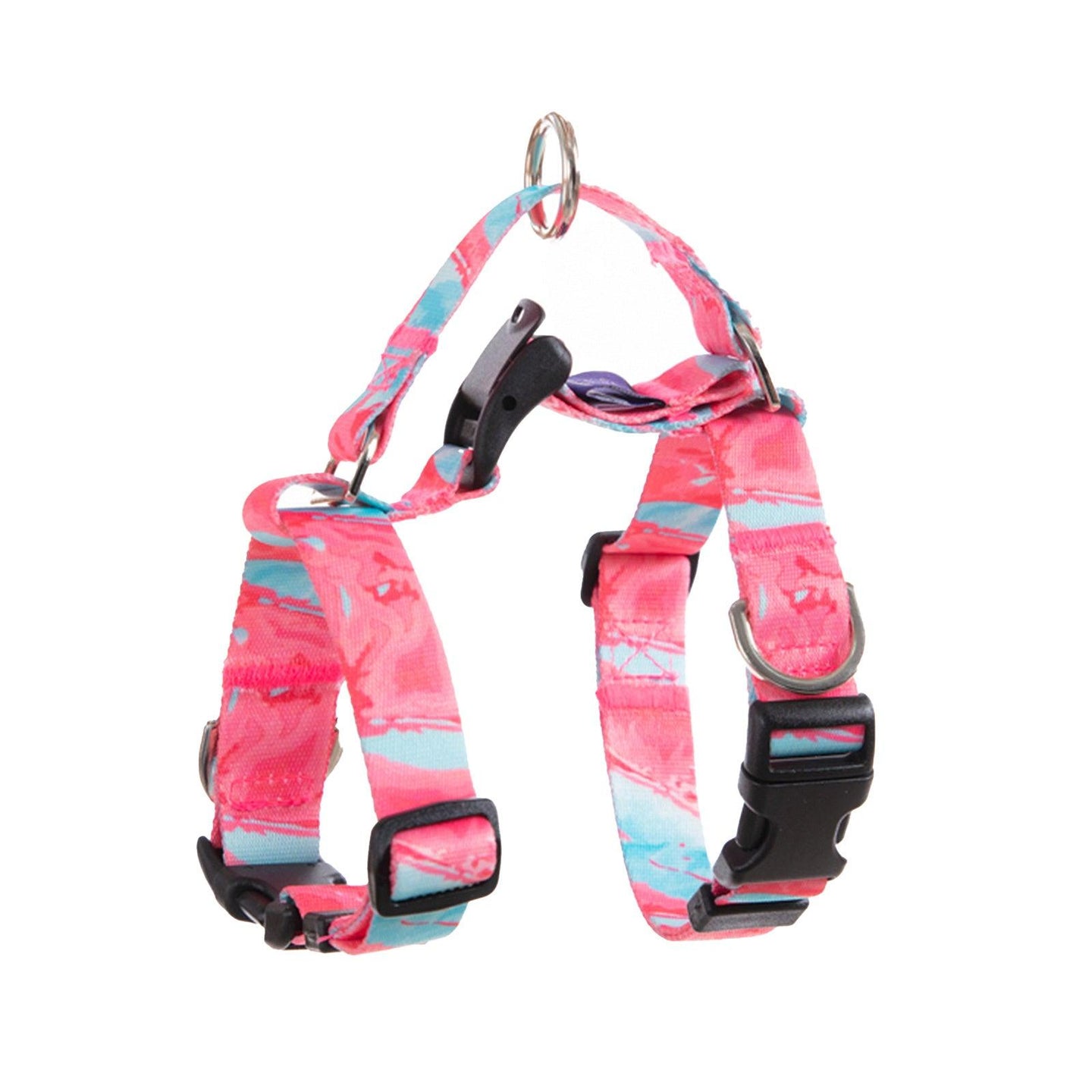 Buy Dog Double-Lined Straps Harness Adjustable M MARBLE PINK discounted | Products On Sale Australia