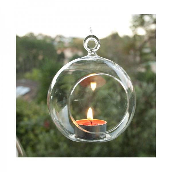 Buy 50 Wholesale Lot of Hanging Clear Glass Ball Tealight Candle Holder - 10cm Diameter / High - Wedding Globe Decoration Terrarium Succulent Plant Mini Garden Holder Decor Craft Gift discounted | Products On Sale Australia