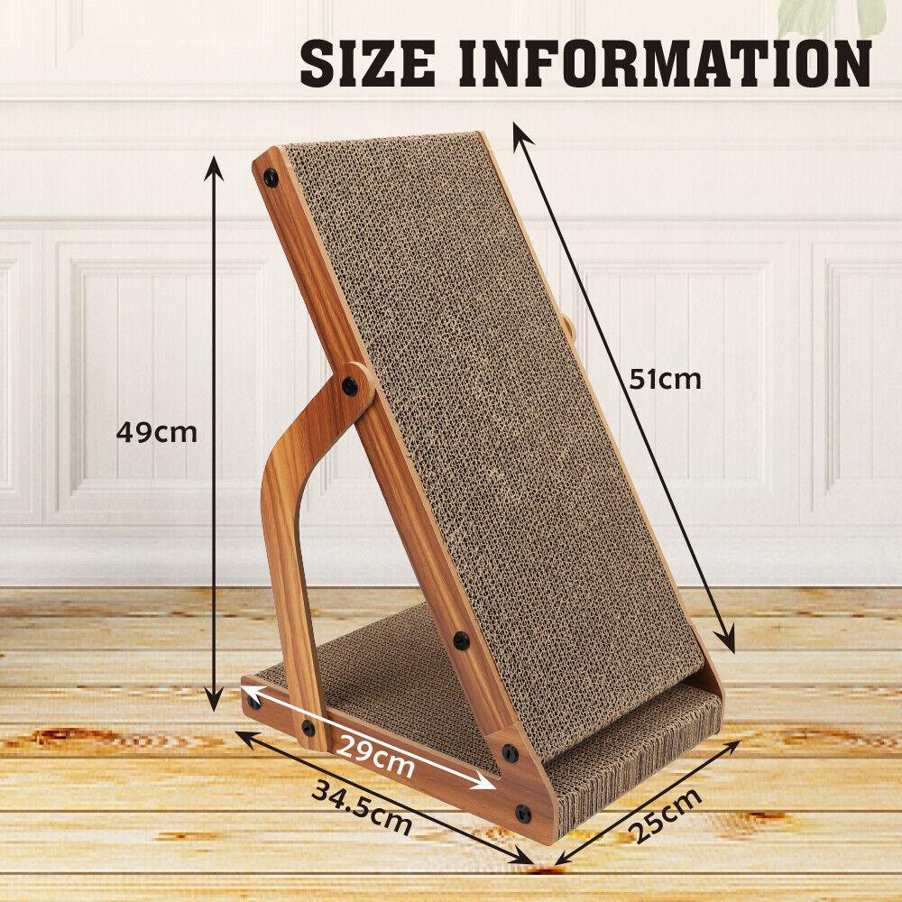 Buy VaKa Cat Scratching Scratcher Board Cat Tree Pad Lounge Toy Corrugated Cardboard discounted | Products On Sale Australia