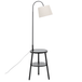 Buy Naples Tripod Floor Lamp Shelf Storage Drawer Bed Side Table Light w/ USB Charger discounted | Products On Sale Australia