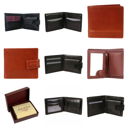 Buy DENTS WALLET Genuine Italian LEATHER Mens Credit Card Holder Bifold GIFT BOX - discounted | Products On Sale Australia