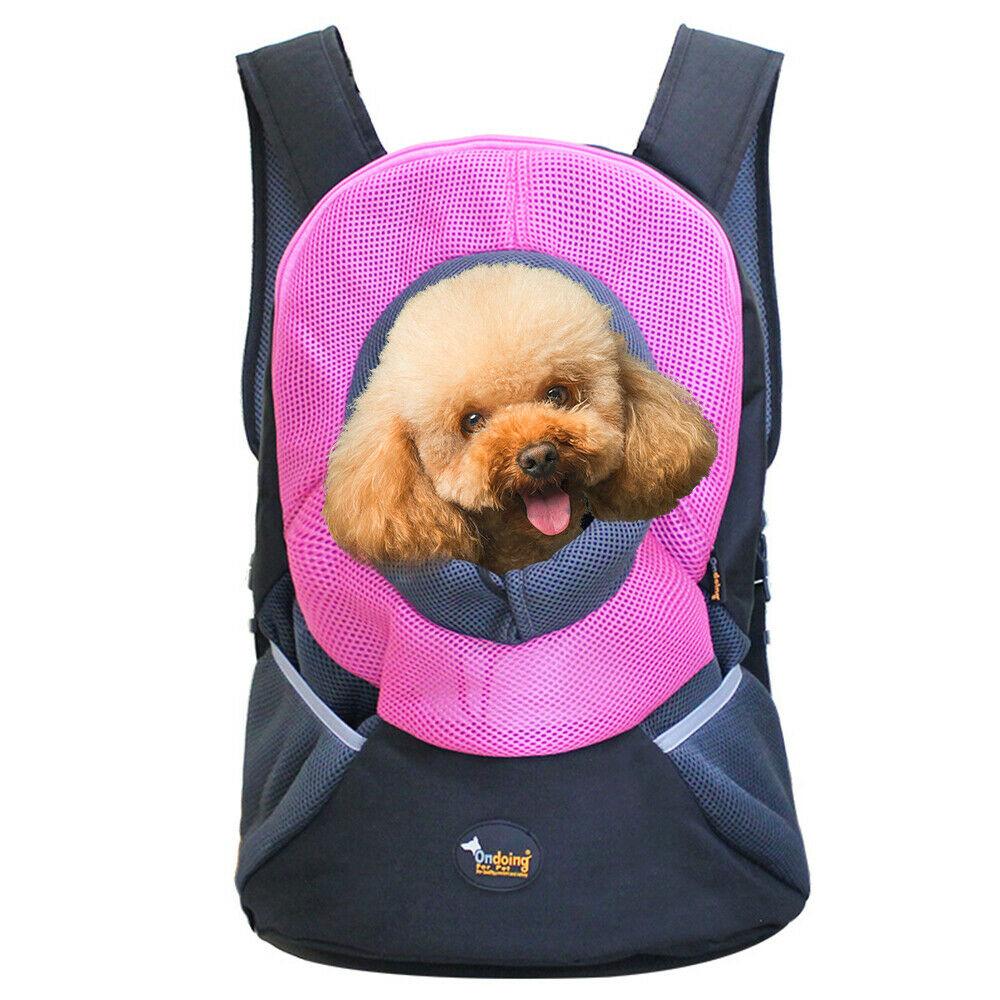 Buy Ondoing Pet Carrier Backpack Adjustable Dog Puppy Cat Front Carrier Head Out discounted | Products On Sale Australia