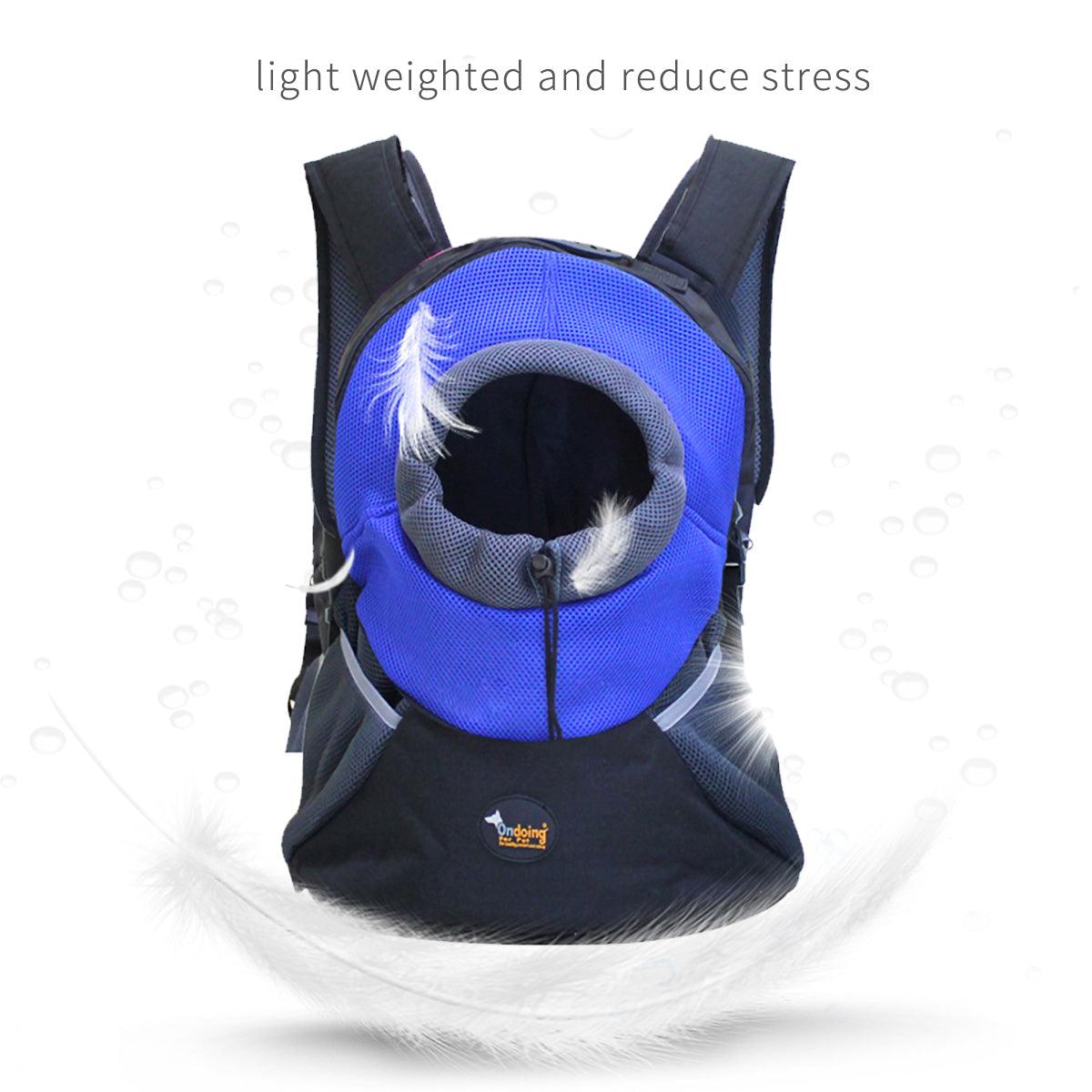 Buy Ondoing Pet Carrier Backpack Adjustable Dog Puppy Cat Front Carrier Head Out discounted | Products On Sale Australia