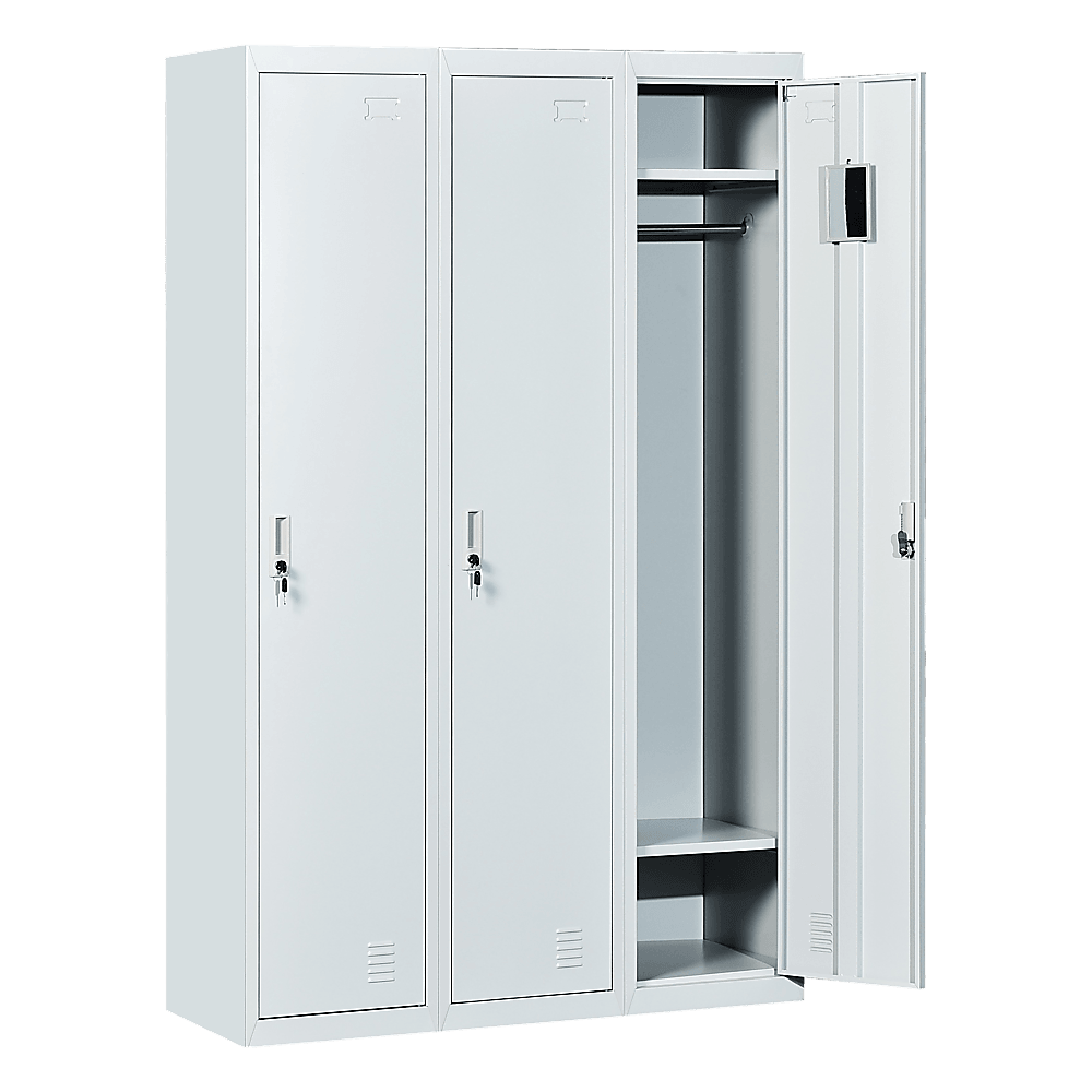 Buy Three-Door Side by Side Office Gym Shed Storage Locker discounted | Products On Sale Australia