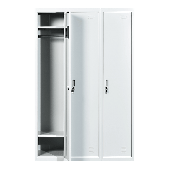 Buy Three-Door Side by Side Office Gym Shed Storage Locker discounted | Products On Sale Australia