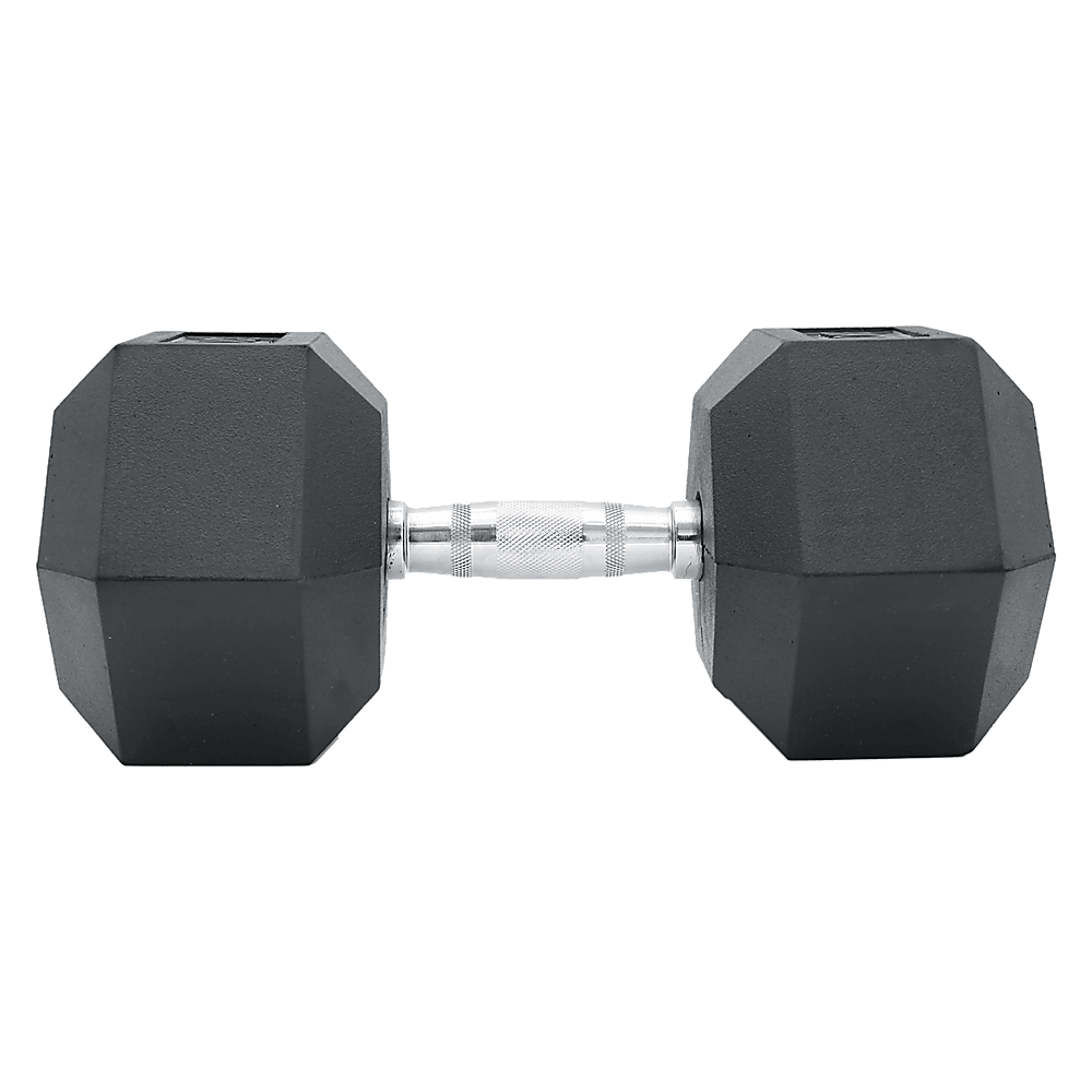 Buy 10KG Commercial Rubber Hex Dumbbell Gym Weight discounted | Products On Sale Australia