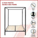 Buy 4 Four Poster Double Bed Frame discounted | Products On Sale Australia