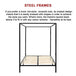 Buy 4 Four Poster Double Bed Frame discounted | Products On Sale Australia