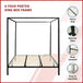 Buy 4 Four Poster King Bed Frame discounted | Products On Sale Australia