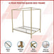 Buy 4 Four Poster Queen Bed Frame discounted | Products On Sale Australia