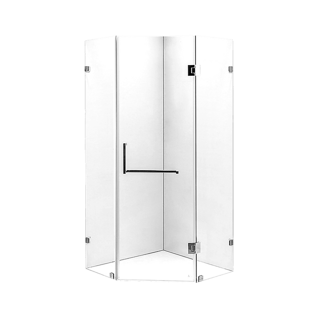 Buy 900 x 900mm Frameless 10mm Glass Shower Screen By Della Francesca discounted | Products On Sale Australia