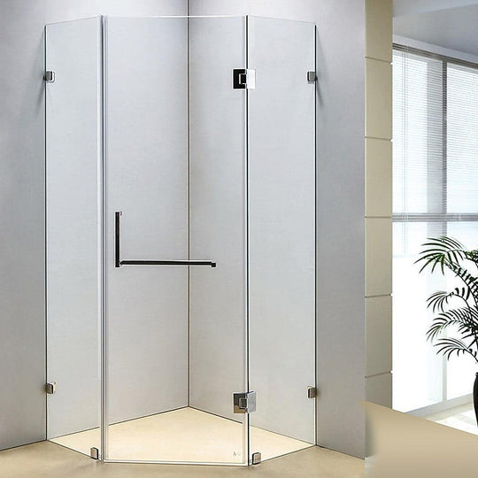 Buy 900 x 900mm Frameless 10mm Glass Shower Screen By Della Francesca discounted | Products On Sale Australia