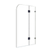 Buy 1200 x 1450mm Frameless Bath Panel 10mm Glass Shower Screen By Della Francesca discounted | Products On Sale Australia