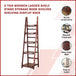 Buy 5 Tier Wooden Ladder Shelf Stand Storage Book Shelves Shelving Display Rack discounted | Products On Sale Australia