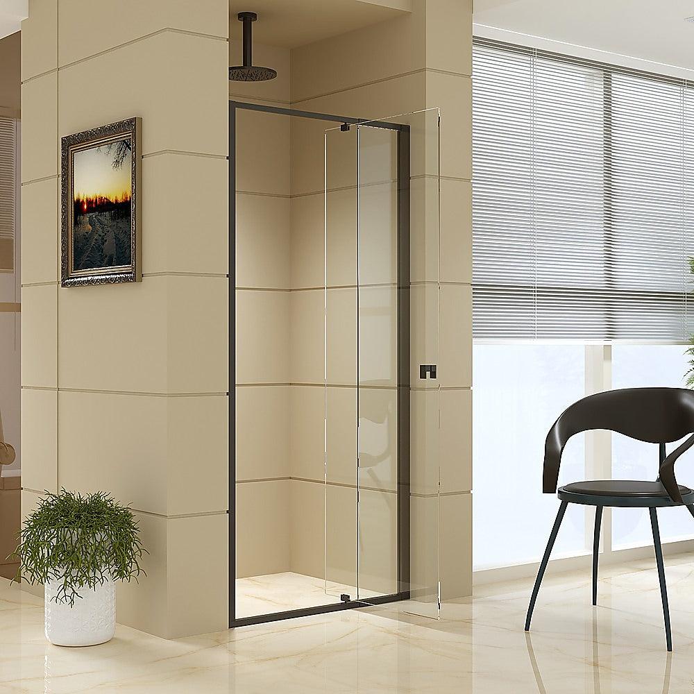 Buy Adjustable Semi Frameless Shower Screen (74~82) x 195cm Australian Safety Glass discounted | Products On Sale Australia