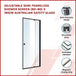 Buy Adjustable Semi Frameless Shower Screen (82~90) x 195cm Australian Safety Glass discounted | Products On Sale Australia