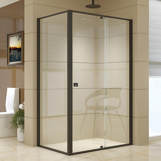 Buy Semi Frameless Shower Screen (114~122)x 195cm & (77~80)x 195cm Side AS/NZS Glass discounted | Products On Sale Australia