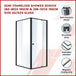 Buy Semi Frameless Shower Screen (82~90)x 195cm & (98~101)x 195cm Side AS/NZS Glass | Products On Sale Australia