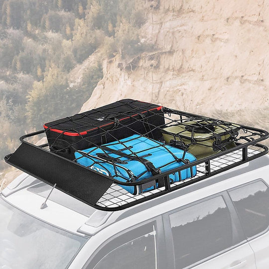 Buy Universal Roof Rack Basket - Car Luggage Carrier Steel Cage Vehicle Cargo discounted | Products On Sale Australia