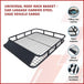 Buy Universal Roof Rack Basket - Car Luggage Carrier Steel Cage Vehicle Cargo discounted | Products On Sale Australia