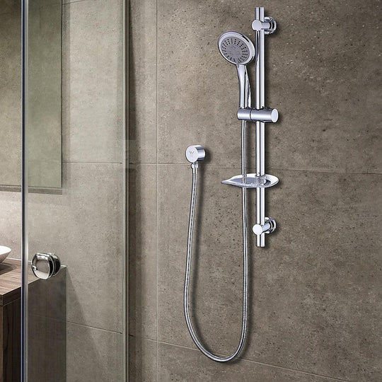 Buy Hand Held Shower Rail Soap Dish Bathroom Set discounted | Products On Sale Australia