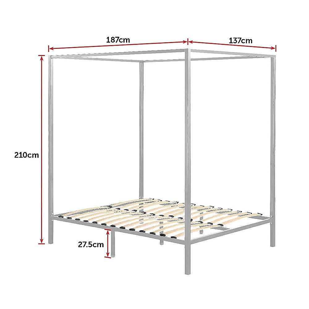 Buy 4 Four Poster Double Bed Frame discounted | Products On Sale Australia