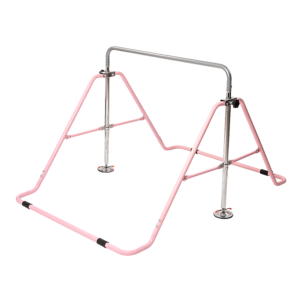 Buy Kids Gymnastics Bars Training Horizontal Bar Monkey Kip Bar Pink discounted | Products On Sale Australia