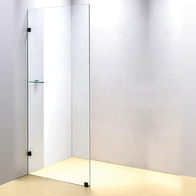 Buy 700 x 2100mm Frameless 10mm Safety Glass Shower Screen discounted | Products On Sale Australia