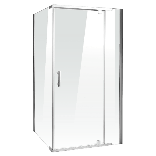 Buy Shower Screen 1200x700x1900mm Framed Safety Glass Pivot Door By Della Francesca discounted | Products On Sale Australia