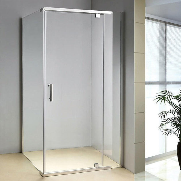 Buy Shower Screen 1200x900x1900mm Framed Safety Glass Pivot Door By Della Francesca discounted | Products On Sale Australia