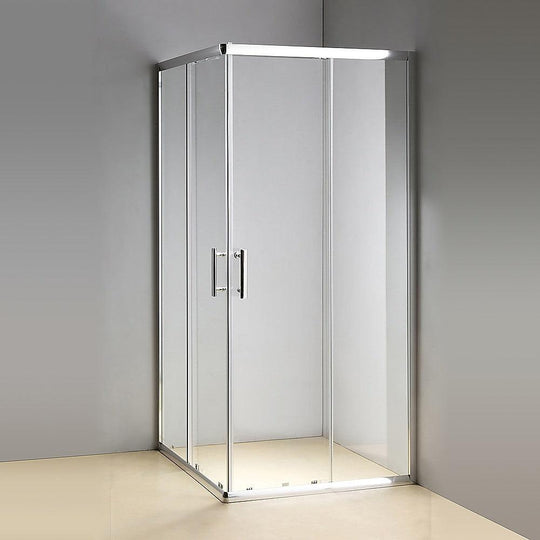 Buy 1000 x 800mm Sliding Door Nano Safety Glass Shower Screen By Della Francesca discounted | Products On Sale Australia