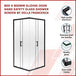 Buy 800 x 800mm Sliding Door Nano Safety Glass Shower Screen By Della Francesca discounted | Products On Sale Australia