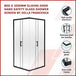 Buy 800 x 1200mm Sliding Door Nano Safety Glass Shower Screen By Della Francesca discounted | Products On Sale Australia