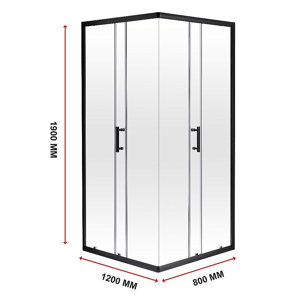 Buy 800 x 1200mm Sliding Door Nano Safety Glass Shower Screen By Della Francesca discounted | Products On Sale Australia