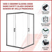 Buy 1200 x 800mm Sliding Door Nano Safety Glass Shower Screen By Della Francesca discounted | Products On Sale Australia