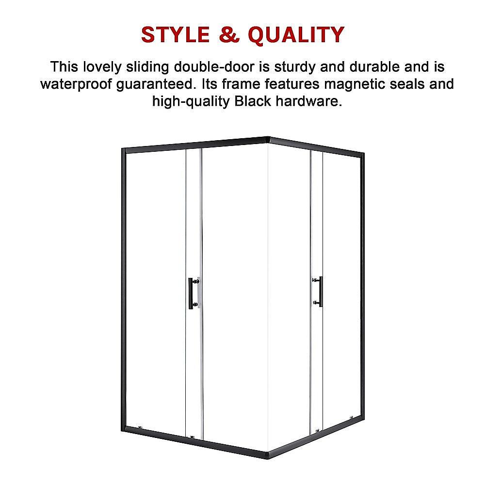 Buy 1200 x 800mm Sliding Door Nano Safety Glass Shower Screen By Della Francesca discounted | Products On Sale Australia